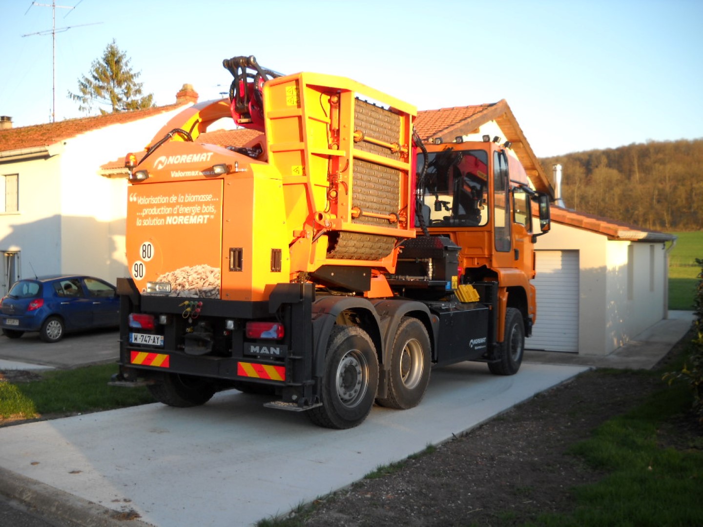 Déchiqueteuse sur camion Valormax Noremat Jenz 13